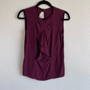 Marni Sleeveless Ruffle Front Blouse
